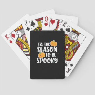 Kawaii Pompoen Is Het Seizoen Spooky Pokerkaarten