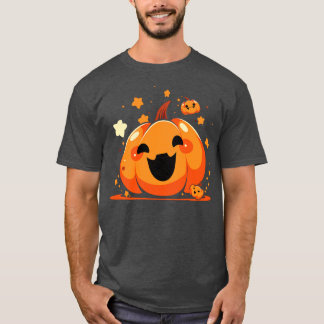 Kawaii Pompoen Mannen Kinder Vrouwen Halloween 7 T-shirt