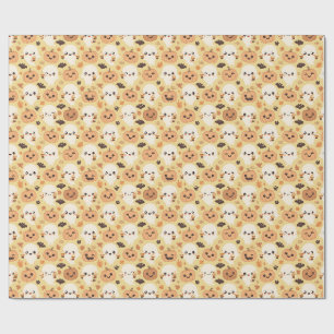 Kawaii Pompoenen, Vleermuizen en Geesten Cadeaupapier