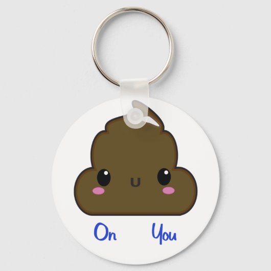 kawaii poo sleutelhanger (Voorkant)