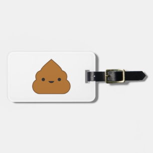 Kawaii Poop Bagagelabel