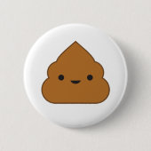 Kawaii Poop Button (Voorkant)