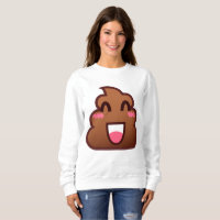kawaii poop emojis femmes sweatshirt