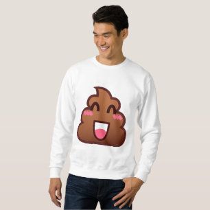kawaii poop emojis mannen sweatshirt