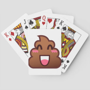 kawaii poop emojis pokerkaarten