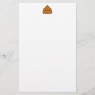 Kawaii Poop Stationery Briefpapier
