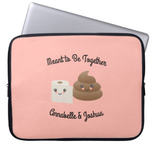 Kawaii Poop & TP (Toilet Paper) - Vriendin Cadeaus Laptop Sleeve