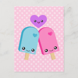 Kawaii  Popsicles BFF Briefkaart
