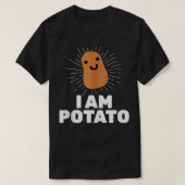 Kawaii Potato  I Am Potato Funny Potato  T-shirt (Design voorkant)