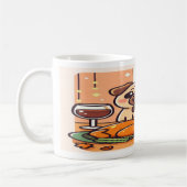 Kawaii Pugsgiving Mug – Feast Mode Activated! (Gauche)