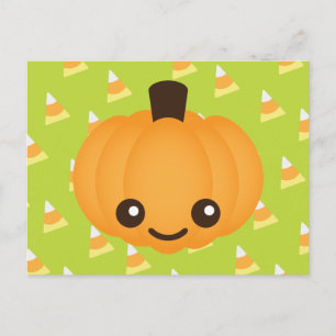 Kawaii Pumpkin Briefkaart
