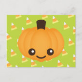 Kawaii Pumpkin Briefkaart (Voorkant)