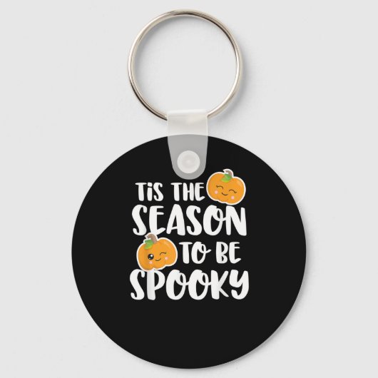 Kawaii Pumpkin Tis The Season Spooky Sleutelhanger (Voorkant)