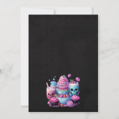 Kawaii Pumpkins Halloween Verjaardagsfeest Kaart (Achterkant)