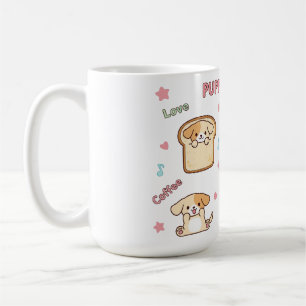 Kawaii Puppy Dream Illustratie Schattigee striph Koffiemok