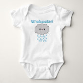 Kawaii Rain Cloud Lil Rainmaker (blauwe versie)! Romper (Voorkant)
