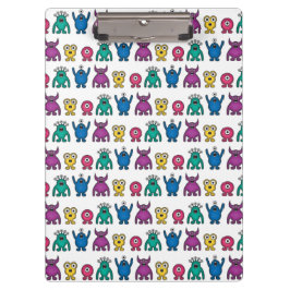 Kawaii Rainbow Alien Monsters Pattern Klembord