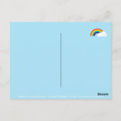 Kawaii Rainbow Briefkaart (Achterkant)