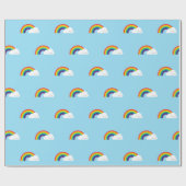 Kawaii Rainbow Cadeaupapier (Vlak)