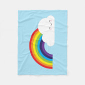 Kawaii Rainbow Fleece Deken (Voorkant)