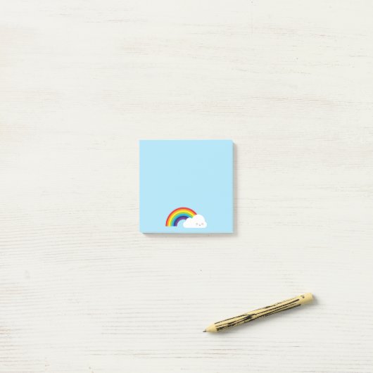 Kawaii Rainbow Post-it® Notes (Op bureau)