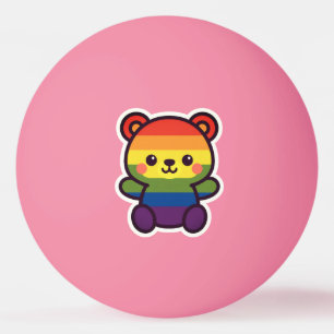 Kawaii Rainbow Teddy – een Schattigee LGBTQ+ Pride Pingpongballen