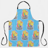 Kawaii Rainbow Toast Fun Pattern Schort (Voorkant)