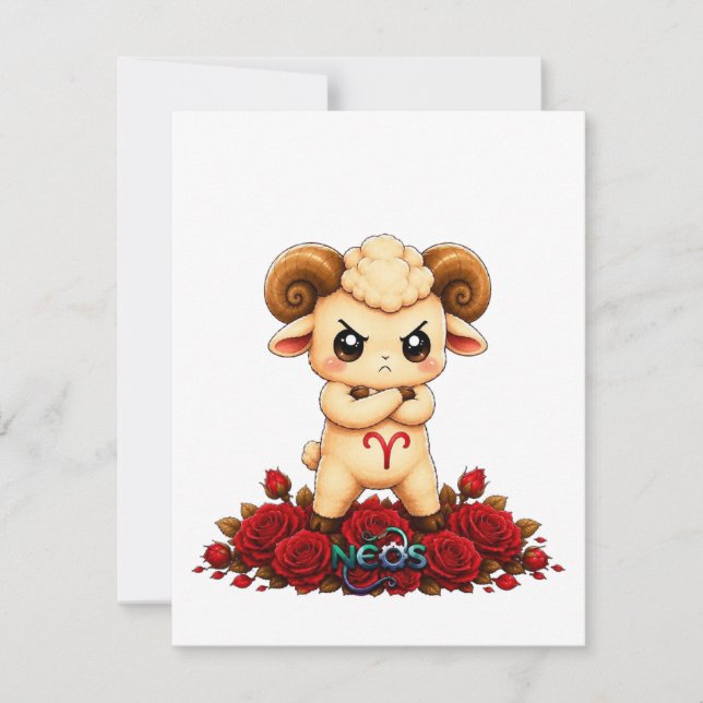 Kawaii Ram Sterrenbeeld Neos (Voorkant)