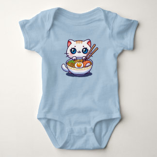 Kawaii Ramen Cat Romper