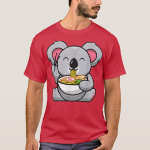 Kawaii Ramen Cute Anime Koala Otaku Japanse noedl T-shirt