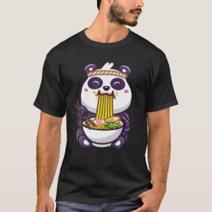 Kawaii Ramen Cute Anime Panda Otaku Japanse noedl T-shirt