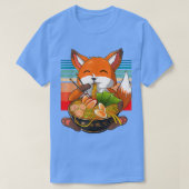 Kawaii Ramen Fox, Japans Neko Noodle Funny Anime T-shirt (Design voorkant)