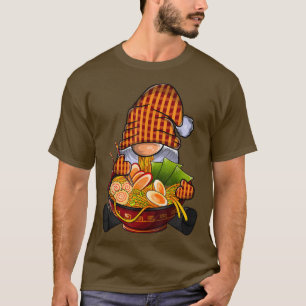 Kawaii Ramen Gnome, Japans Neko Noodle Funny Ani T-shirt