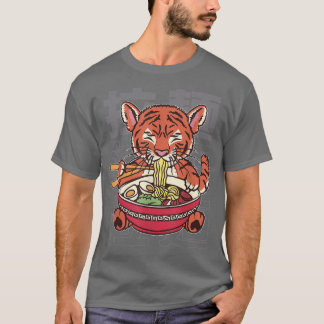 Kawaii Ramen Japanner Anime Noodles Cute Tiger Noo T-shirt