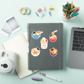 Kawaii Ramen Noodles Combo Pack Sticker (iPad Cover)