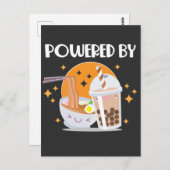Kawaii Ramen Noodles en Cute Bubble Tea Drinker Briefkaart (Voorkant / Achterkant)