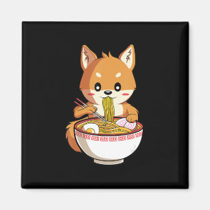 Kawaii ramen shiba inu cadeau voor noedels magneet