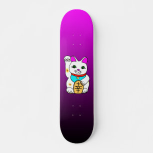 Kawaii Rave Lucky Cat Maneki Neko Skateboard