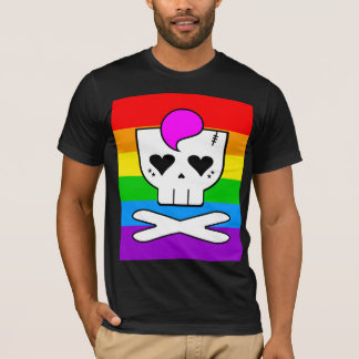 Kawaii Rave Schedel Regenboog T-shirt
