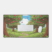 Kawaii Red Cherry Vibes Cute Girly Aesthetic Bureaumat (Keyboard & Muis)