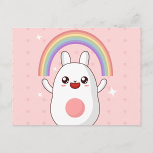 Kawaii regenboogklier briefkaart