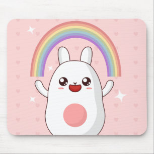Kawaii regenboogklier muismat