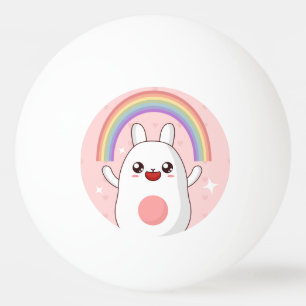 Kawaii regenboogklier pingpongballen