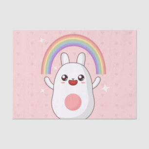 Kawaii regenboogklier tissuepapier