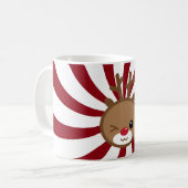 Kawaii Reindeer Christmas Mug (Devant gauche)