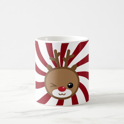 Kawaii Reindeer Christmas Mug (Centre)