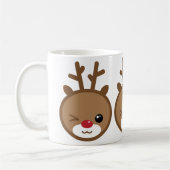 Kawaii Reindeer Christmas Mug (Gauche)