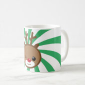 Kawaii Reindeer Christmas Mug (Devant droit)