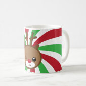 Kawaii Reindeer Christmas Mug (Devant droit)