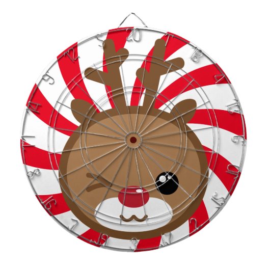 Kawaii Reindeer Dart Board Dartbord (Voorkant)